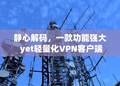 静心解码，一款功能强大 yet轻量化VPN客户端