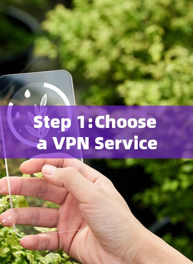 Step 1:Choose a VPN Service Step 1:Choose a VPN Service