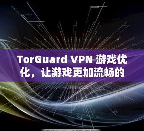TorGuard VPN 游戏优化，让游戏更加流畅的VPN解决方案
